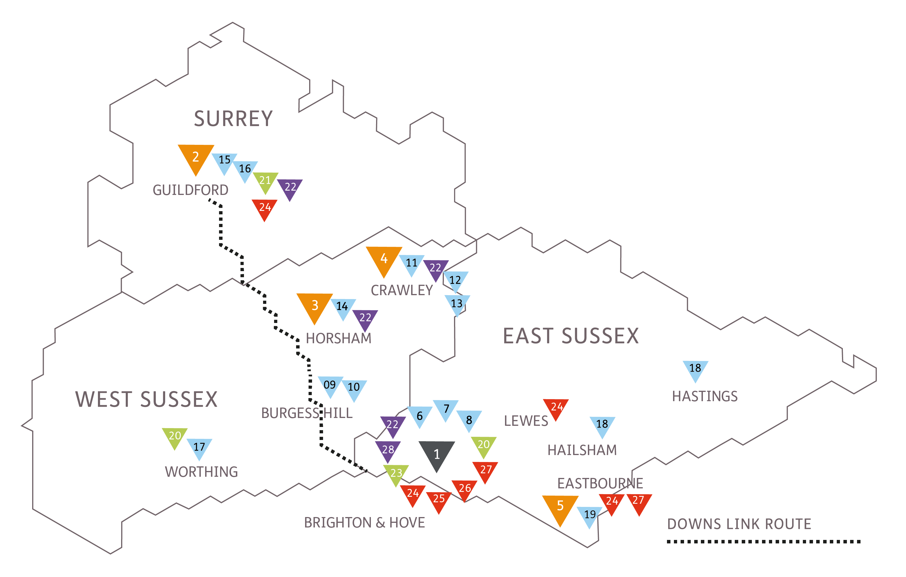 YMCA map
